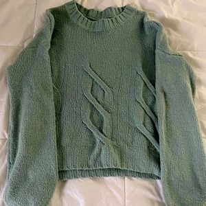 Hollister Sweaters | Comfy Cable Knit Sweater | Color: Blue/Green | Size: S |